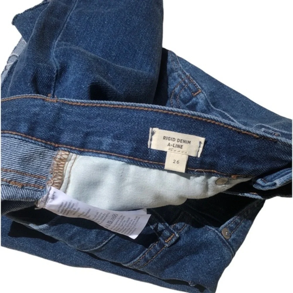Madewell Denim A-Line Mini Skirt Blue Size 26